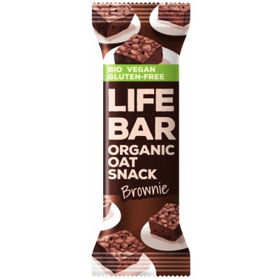 LIFEFOOD Tyčinka Lifebar Oat snack s lískovými oříšky a čokoládou BIO 40 g