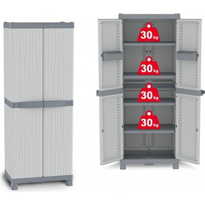 Terry Plastová skříň Wave Base 2700 šedá – Hledejceny.cz