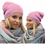 Fashionweek dámská čepice beanie šmoulinka ZIZI-P2 Růžová – Hledejceny.cz
