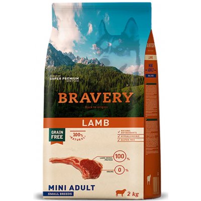 Bravery Adult mini Lamb 2 kg – Hledejceny.cz