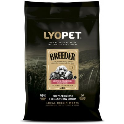 Lyopet Breeder Krůtí se zeleninou 4 kg – Zboží Mobilmania