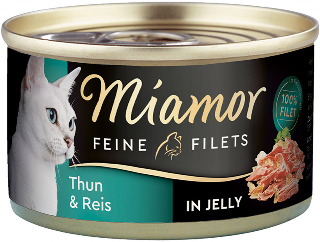 Miamor Feine Filets v želé s tuňákem a rýží 48 x 100 g