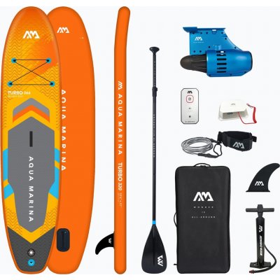 Paddleboard Aqua Marina GO TURBO 366 12'0 S Power fin – Sleviste.cz