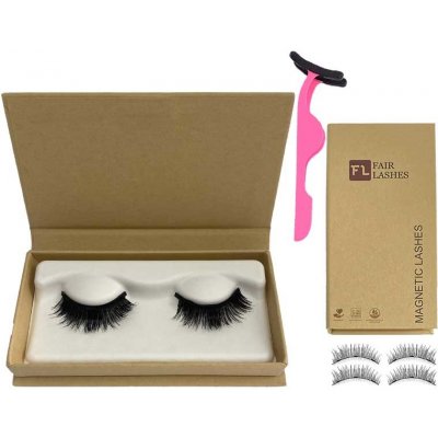 Fair Lashes magnetické řasy Natural 2 páry s aplikátorem – Zboží Mobilmania