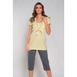 Italian Fashion dámské pyžamo Felicita kr.r. sp.3/4 žlutá – Zboží Dáma