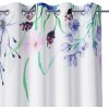 Záclona AmeliaHome Záclona MEADOW s průchodkami bílá s motivem květin Rozměr: 140x270