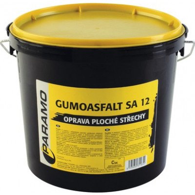 Gumoasfalt SA 12 asfaltový nátěr na opravu střech černý, 5 kg – Zboží Mobilmania