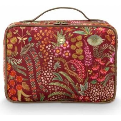 Pip Studio Casey Querida Quilted Velvet sametový kosmetický kufr červený – Zboží Mobilmania