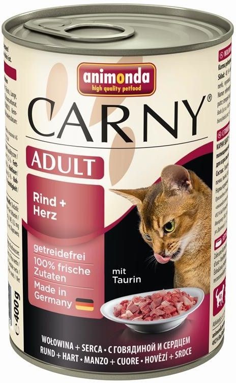 Carny Kitten hovězí & krůtí srdíčka 400 g