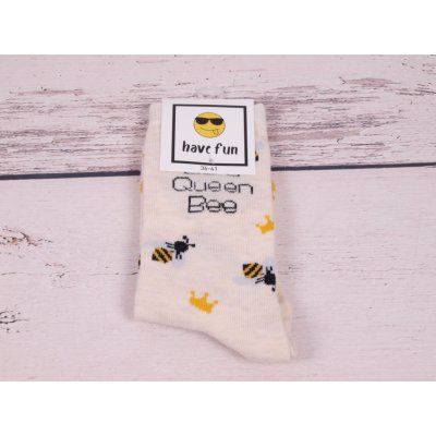 Sockswear Ponožky smetanové se včelkami
