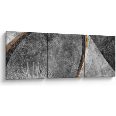 Obraz - Abstrakce v betonu, třídílný 120x40 cm – Hledejceny.cz