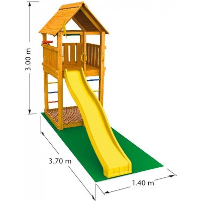 Jungle hrací sestava CABIN bez skluzavky – Hledejceny.cz