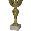 Pohár a trofej Kovový pohár Zlatý 20 cm 8 cm
