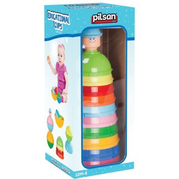 Pilsan Toys Výchovné barevné kalíšky 10 ks