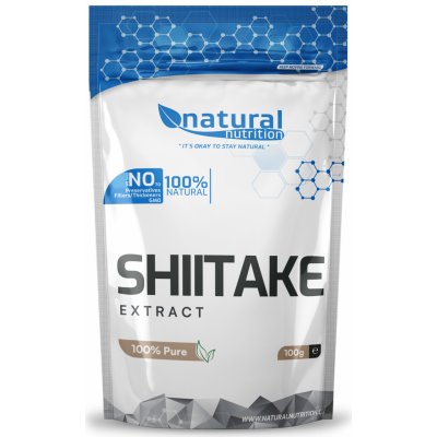 Natural Nutrition Shiitake extrakt prášek 30% polysacharidů 100 g – Hledejceny.cz