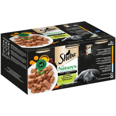 Sheba Nature's Collection Různé druhy v paštice 12 x 0,4 kg – Zboží Mobilmania