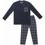 Wolf S2376 pánské pyžamo dlouhé tm.modré – Sleviste.cz