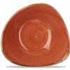 mísa a miska Churchill 1795 Stonecast Spiced Orange 23,5 cm miska ve tvaru trojúhelníku