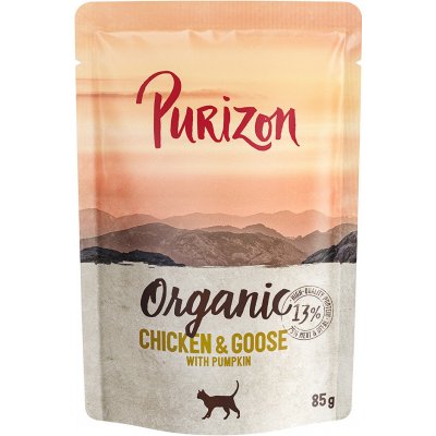 Purizon Organic kuřecí a husa s dýní 6 x 85 g