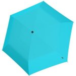 Knirps US.050 aqua lehký dámský skládací plochý deštník modrý – Zboží Dáma