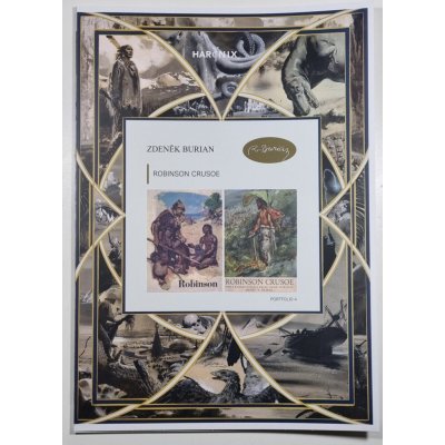 Zdeněk Burian Portfolio 4 : Robinson Crusoe (formát A3) – Hledejceny.cz
