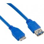 4World 08969 USB 3.0 AF- Micro BM, 1m, modrý – Hledejceny.cz