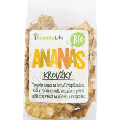 Country Life Bio ananas kroužky sušené 100 g – Zboží Mobilmania