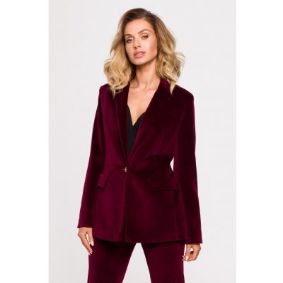 MOE dámské sako M643 MAROON – Zboží Dáma