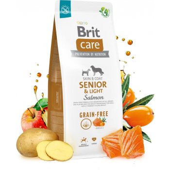 Brit Care Grain-free Senior & Light Salmon 12 kg