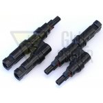 GWL Solarmi MC4 T rozbočovací konektor 1 na 2 sada Male + Female – Sleviste.cz