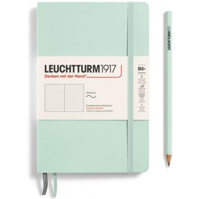 Leuchtturm1917 Zápisník Mint Green Softcover B6+ tečkovaný – Zboží Živě