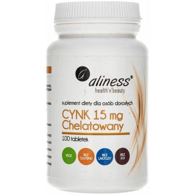 Aliness Chelated Zinc Diglycinate 15 mg 100 tablet – Hledejceny.cz
