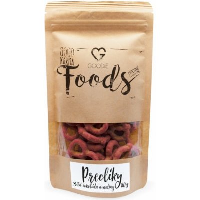 Goodie Preclíky v bílé čokoládě s malinami 80 g – Zboží Dáma