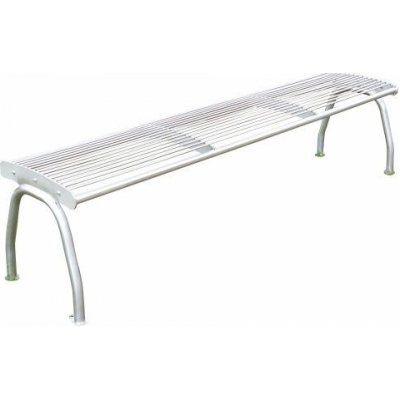 HTI Nerezová lavička bez opěradla - 2 sezení MC-3805 – Zboží Dáma