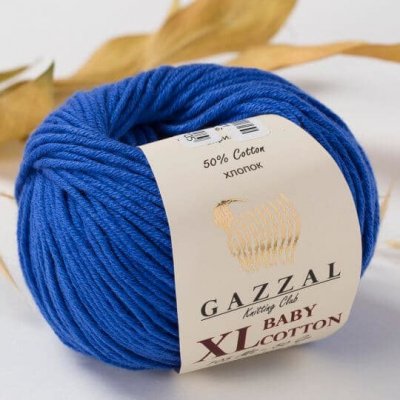 Příze Baby Cotton XL Gazzal 3421 královská modrá Výrobce – Zboží Mobilmania