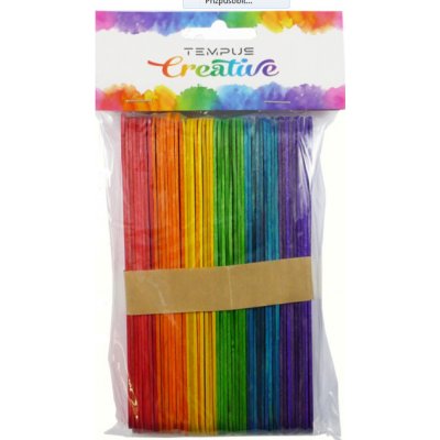 Dřevěné špachtle barevné - 15 × 1,7 cm, 50 ks – Hledejceny.cz