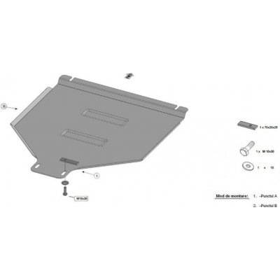 Kryt pod převodovku FORD RANGER (TKE) - Plech - – Hledejceny.cz