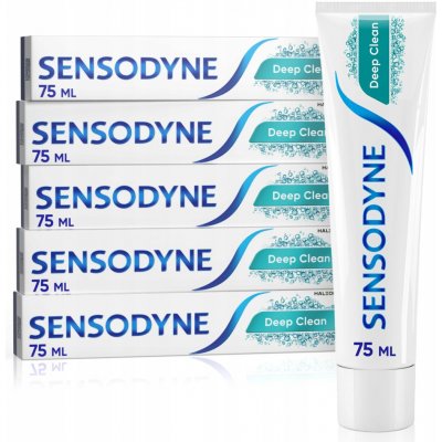 Sensodyne Deep Clean 375 ml sada 5 x 75 ml – Hledejceny.cz