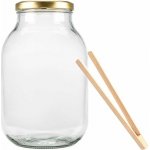 DURA HOME Sklenice s víčkem + kleště pr. 100 3000ml – Hledejceny.cz