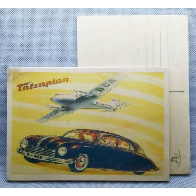 Dřevěná pohlednice - Tatraplan – Zboží Mobilmania