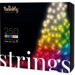 Twinkly Strings Multi-Color chytré žárovky na stromeček 250 Ks 20m černý kabel – Zbozi.Blesk.cz