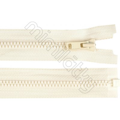 Zip kostěný dělitelný VISLON® No 3 krémová 60 cm YKK – Hledejceny.cz