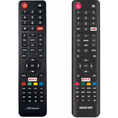 Dálkový ovladač Sencor SLE43FS600TCS, SLE43US600TCS, SLE49US600TCS, SLE55US600TCS – Zbozi.Blesk.cz