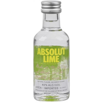 Absolut Lime 40 % 0,05 l (holá láhev) – Hledejceny.cz