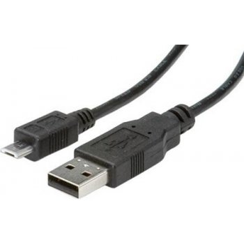 Roline 11.02.8754 USB 2.0 kabel, USB A(M) - microUSB B(M), 0,8m, černý