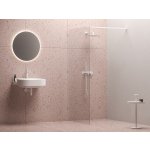 Ravak Wall walk-in sprchová zástěna 120 x 200 cm bílá matná sklo transparent GW9WG0E0SZ1 – Zboží Mobilmania