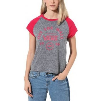 Vans ATTENDANCE RINGER RAGLAN Grey Heather Cerise