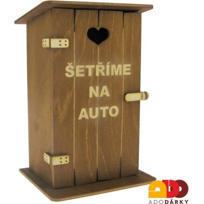 Pokladnička kadibudka Šetříme na auto 11 x 10 x 18 5 cm – Zboží Dáma