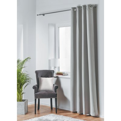 Zatemňovací závěs s kroužky BLACKOUT 140x260 cm, světle šedá (cena za 1 kus) MyBestHome – Zboží Dáma