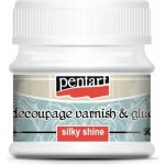 Pentart Lepidlo lak na decoupage 50 ml HEDVÁBNÝ LESK – Zboží Dáma